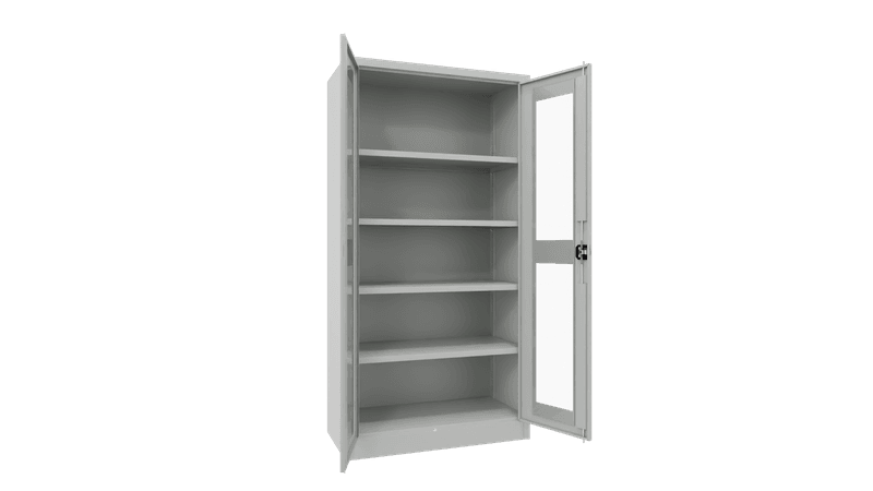 PAVOY Flügeltürschrank | mit Sichtfenstertüren | 195 x 100 x 40 | große Farbauswahl