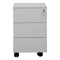 Rollcontainer mit 3 Schubladen | GRAU | 61 x 40 x 60 cm (HxBxT)