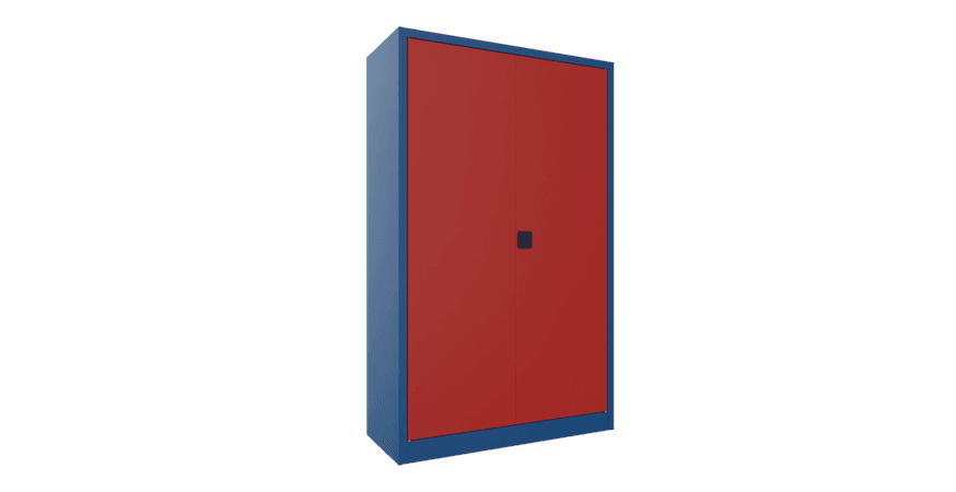PAVOY Flügeltürschrank | mit Drehgriff und vollverzinkten Fachböden | 195 x 120 x 50 | große Farbauswahl