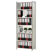 Chromeline offenes Highboard 6 | 220 x 80 x 38 cm | Anthrazit oder Weiß