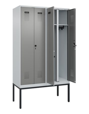 C+P Schwarz-Weiß-Spind Evolo PLUS