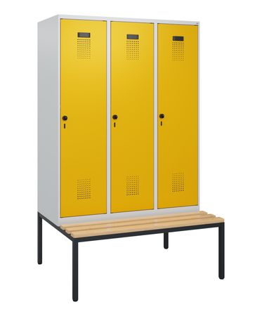 C+P Spind Evolo PLUS Bank 3 Abteile 1950x1200x8