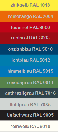 Farbübersicht Pavoy