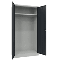 PAVOY Flügeltürschrank | Garderobenschrank mit Hutboden und Kleiderstange | 195 x 100 x 60 | große Farbauswahl