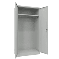 PAVOY Flügeltürschrank | Garderobenschrank mit Hutboden und Kleiderstange | 195 x 100 x 50 | große Farbauswahl