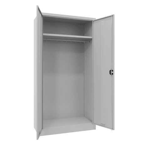 PAVOY Flügeltürschrank | Garderobenschrank mit Hutboden und Kleiderstange | 195 x 100 x 50 | große Farbauswahl