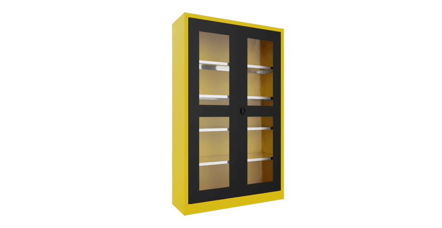 PAVOY Flügeltürschrank | mit Sichtfenstertüren | 195 x 120 x 40 | große Farbauswahl