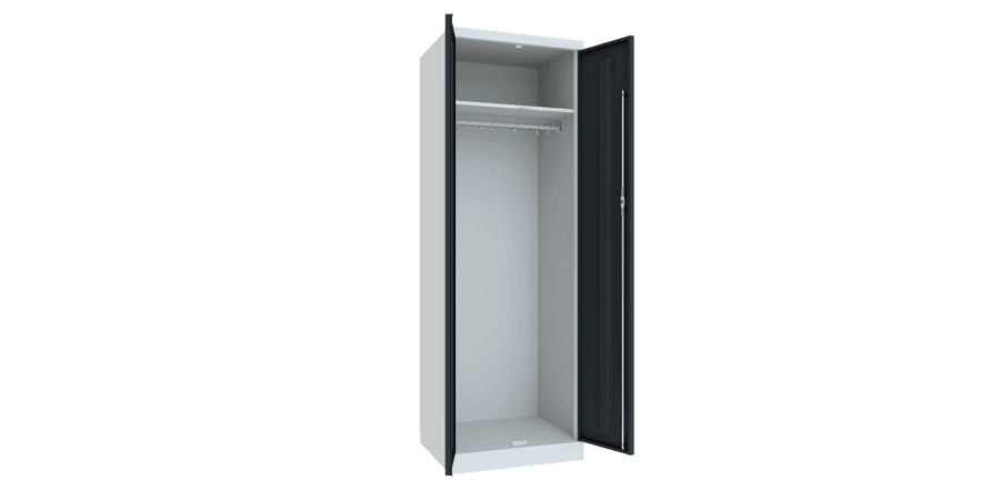 PAVOY Flügeltürschrank | Kleiderschrank mit Hutboden und Kleiderstange | 180 x 60 x 50 | große Farbauswahl