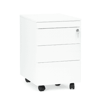 Rollcontainer | Schubladencontainer | 1 + 3 Schubladen in WEIß