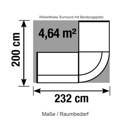 Maße Empfangstheken Surround