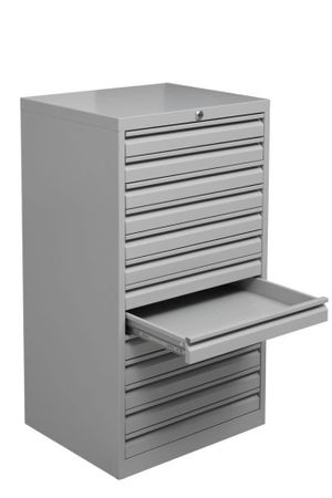 Schubladenschrank DIN-A3 | Schubladencontainer | 13 Schübe für A3 - GRAU