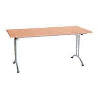 Klapptisch | 140 x 70 | Rundrohrgestell und Sichelfüße | verschiedene Farben