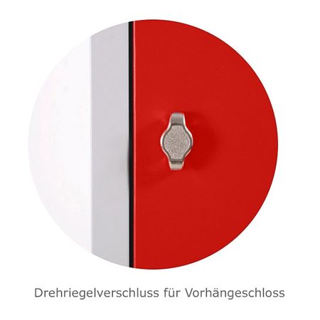 Kleiderstange mit 3 Haken für Spind