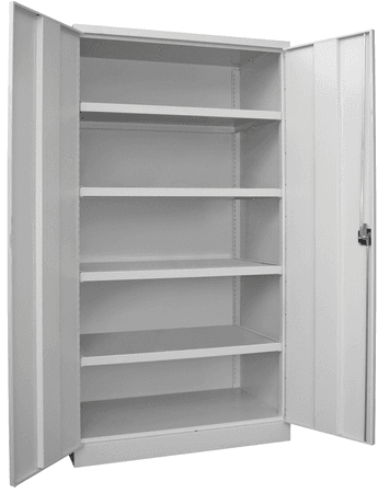PAVOY Schwerlastschrank Premium mit Flügeltüren | 4 Fachböden | 195 x 104 x 63 | große Farbauswahl