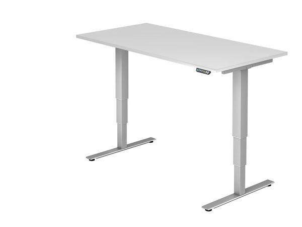 Hammerbacher VXDSM16 Schreibtisch | Sitz-Steh-Arbeitsplatz rechteckig | T-Fuß-Gestell, verschiedene Dekore - 160 x 80 