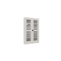 PAVOY Flügeltürschrank | mit Sichtfenstertüren | 195 x 120 x 40 | große Farbauswahl