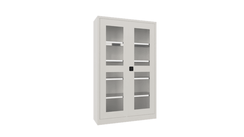 PAVOY Flügeltürschrank | mit Sichtfenstertüren | 195 x 120 x 40 | große Farbauswahl