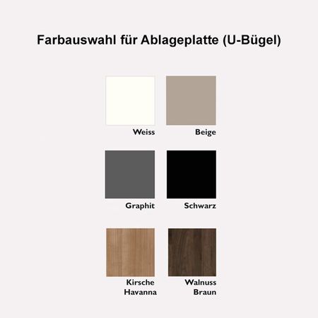 Farbauswahl Ablageplatte Geo Empfangstheke