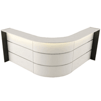 Winkeltheke Surround weiß | 112 x 232 x 232 cm (HxBxT)
