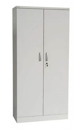 Aktenschrank | Stahlschrank mit Dekortüren 195x92x42 GRAU