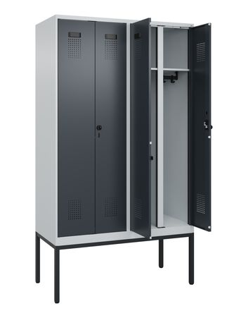 C+P Schwarz-Weiß-Spind Evolo PLUS