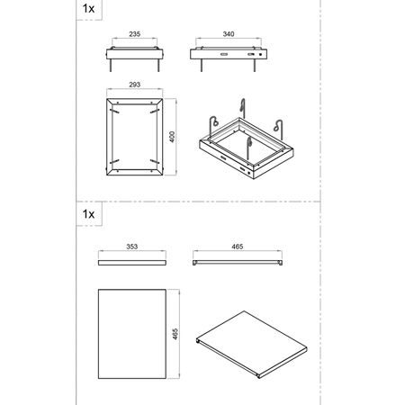 Einwurfschrank Klappe