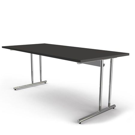 Chromeline höhenverstellbarer Schreibtisch | 180 x 80 cm | Anthrazit oder Weiß