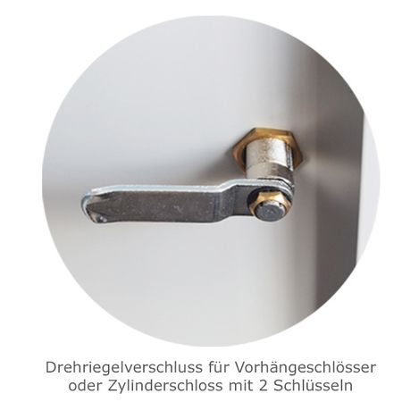 Lüftungsschlitze für Spind und Etikettenhalter