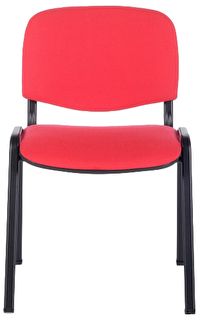 Stapelstuhl | Konferenzstuhl | Polsterstuhl | ISO CHAIR - SCHWARZ/ROT