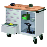 Pavoy Montagewagen | mit 5 Schubladen und offenem Fach | 91,5 x 109 x 60 | große Farbauswahl