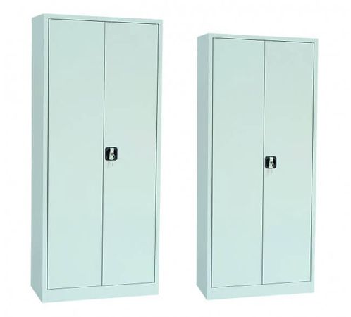 GS Aktenschrank | Stahlschrank Set | 195 + 180 GRAU