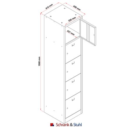 Schließfachschrank