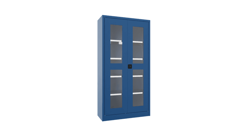 PAVOY Flügeltürschrank | mit Sichtfenstertüren | 195 x 100 x 50 | große Farbauswahl