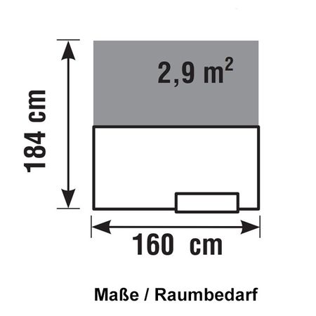 Raummaß Empangstheke Empfangstresen