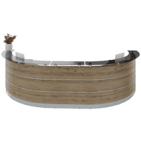 Bogentheke Bright Hufeisen |  96 x 392 x 156 cm (HxBxT) 