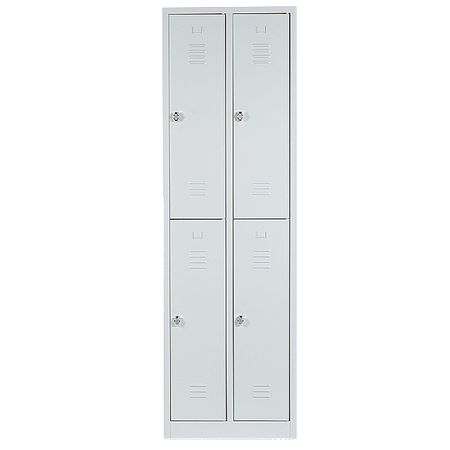 Spind mit 2x2 Abteilen 195x60x50 GRAU
