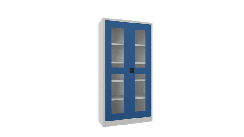 PAVOY Flügeltürschrank | mit Sichtfenstertüren | 195 x 100 x 40 | große Farbauswahl