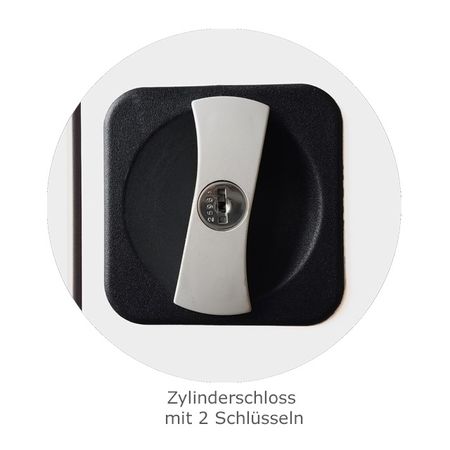 Zylinderschloss mit 2 Schlüsseln Büroschrank Datenschutz