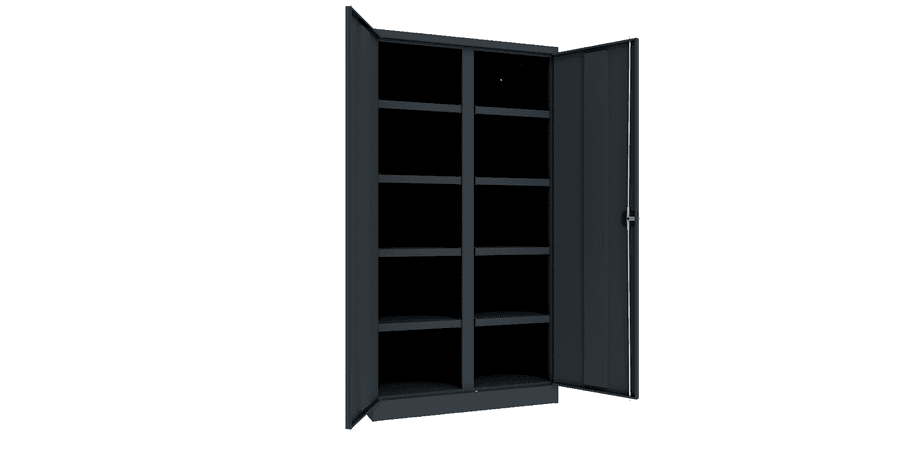 PAVOY Schwerlastschrank Premium mit Trennwand | 8 Fachböden | 195 x 104 x 63 | große Farbauswahl