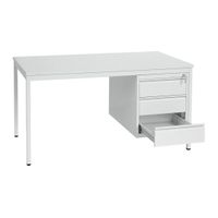 Schreibtisch | Bürotisch mit optionalen Unterbaucontainern | 120x80 | verschiedene Farben