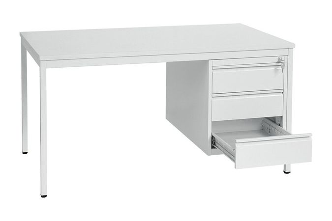 Schreibtisch | Bürotisch mit optionalen Unterbaucontainern | 120x80 | verschiedene Farben