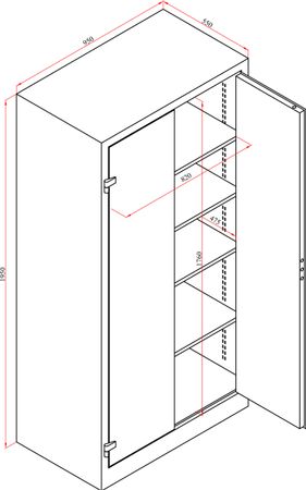 Flügeltürschrank
