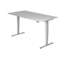 Hammerbacher VXDSM2E Schreibtisch | Sitz-Steh-Arbeitsplatz rechteckig | T-Fuß-Gestell, verschiedene Dekore - 200 x 100