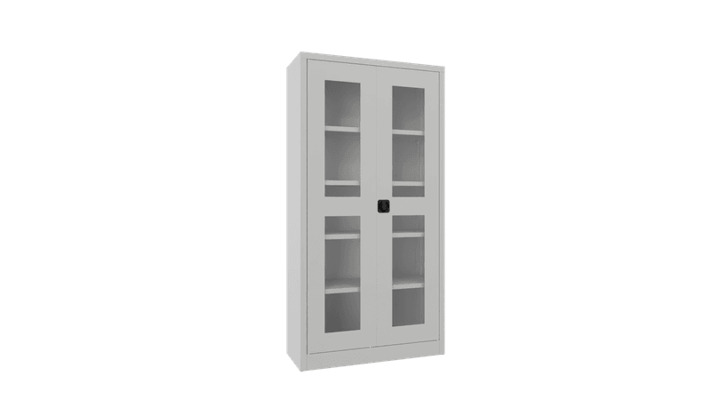 PAVOY Flügeltürschrank | mit Sichtfenstertüren | 195 x 100 x 50 | große Farbauswahl