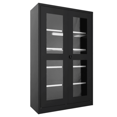 PAVOY Flügeltürschrank | mit Sichtfenstertüren | 195 x 120 x 50 | große Farbauswahl