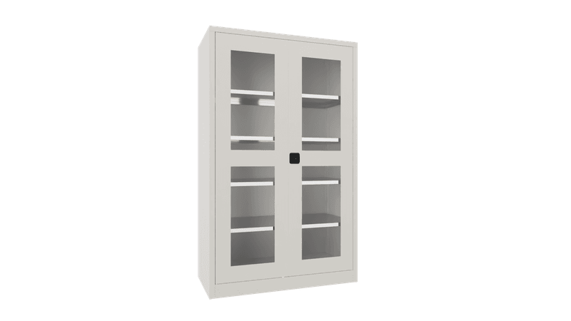 PAVOY Flügeltürschrank | mit Sichtfenstertüren | 195 x 120 x 60 | große Farbauswahl
