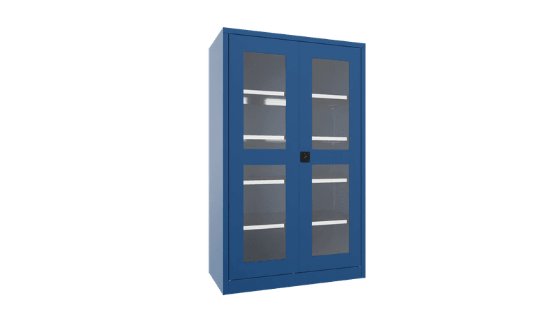 PAVOY Flügeltürschrank | mit Sichtfenstertüren | 195 x 120 x 60 | große Farbauswahl
