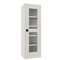 PAVOY Flügeltürschrank | mit Sichtfenstertüren | 195 x 64 x 50 | große Farbauswahl