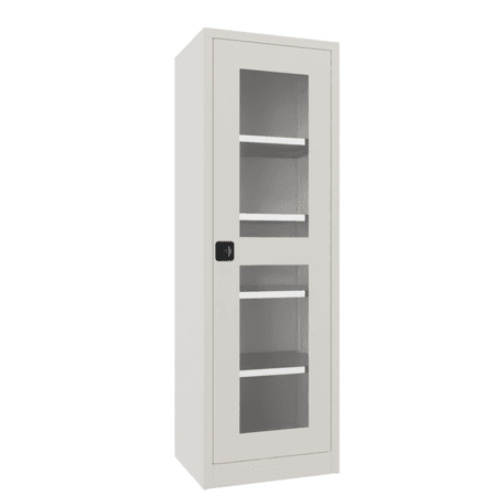 PAVOY Flügeltürschrank | mit Sichtfenstertüren | 195 x 64 x 50 | große Farbauswahl