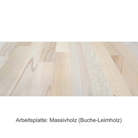 Werkbank Tischplatte Buche massiv Buche-Leimholz